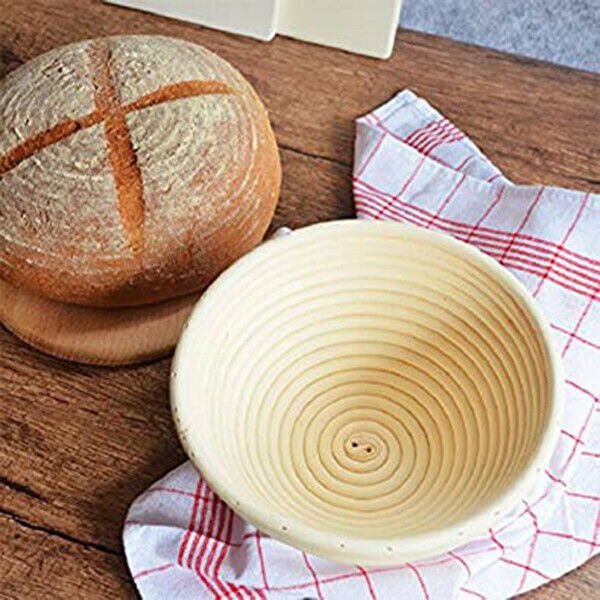 1 X wood Proofing Basket bowl for Bread and Dough Best Round Professional M