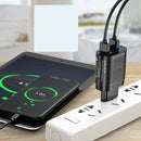 Multi Port USB Charger 4 Port Wall Adapter Hub Power Supply UK Plug Black
