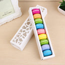 Macaron Paper Boxes Cookie Cake Box Wedding Party Openworkeful