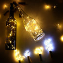 10pcs 1m LED String Light Cork Button Copper Wire Fairy Lamp (Warm White)