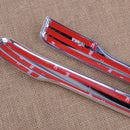 2x 32cm Chrome Plated Fog Light Lamp Trim Cover Eyebrow fit for BMW F48 X1 2016