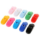 20pcs Plastic Pacifier Clips Holder - T Clip Style Dummy Clip Bib Suspender