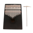 Mahogany African 17 Keys Kalimba Thumb Piano Hammer Cloth Bag Set for Gift
