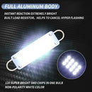 4pcs Car Festoon LED Bulbs 44mm 12SMD 3528 Interior Dome Lamp White Light