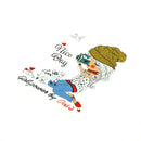 beautiful girl iron on patches heat transfer pyrography for diy clothes decor M&