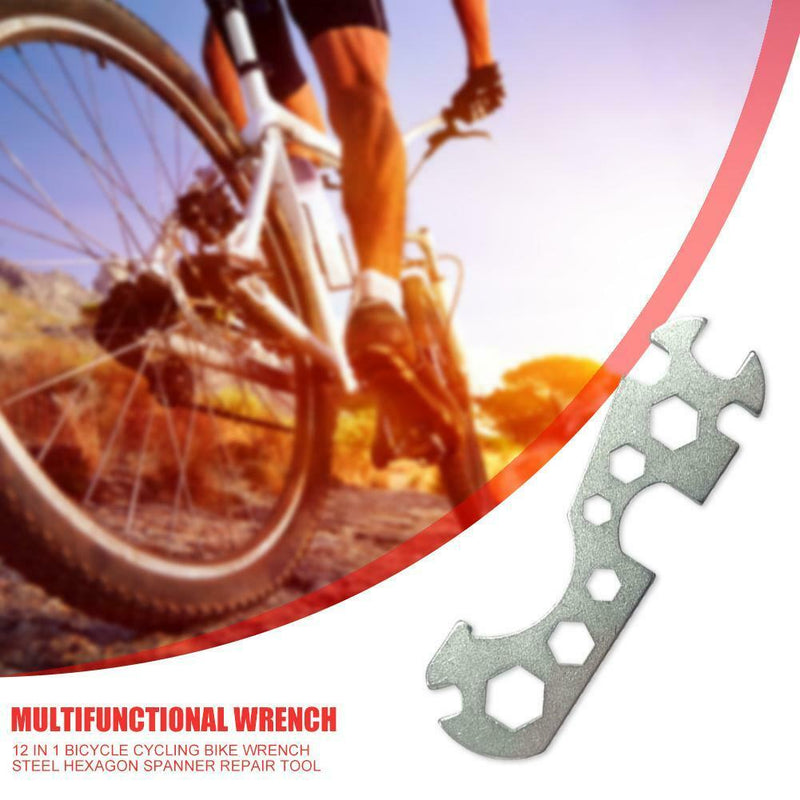 Multi Function Bicycle Flat Hexagon Wrench Spanner Bike Repair Hand Tools