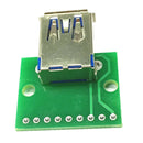3PCS DIY USB 3.0 Female Socket To DIP Board Module 9pin Adapter Converter