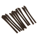 10x Expandable Silicone Eyeglasses End Tips Ear Sock Tubes Replacement Brown