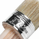 50mm Wooden Handle Round Bristle Chalk Oil Paint Painting Wax Brushes 185mm