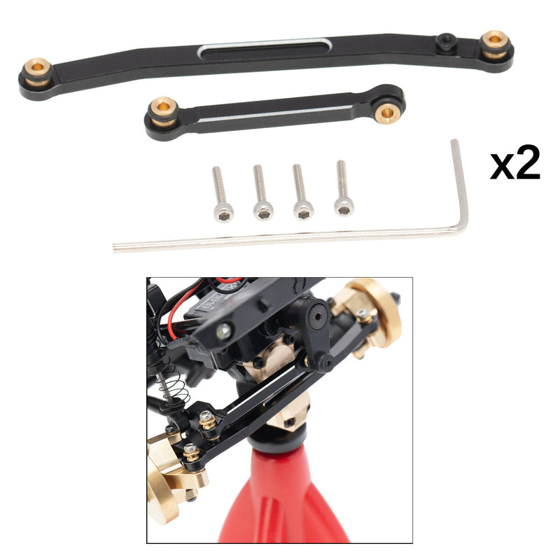 4x RC Metal Steering Rod Tie Links for Axial SCX24 AXI00002 Car Spare Parts