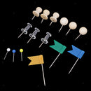 700Pcs Multi-Coloured Assorted Push Pins Drawing Cork Board Office Supplies
