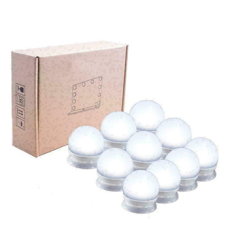 Hollywood Style LED Vanity Mirror Lights Kit For Makeup 10 Bulbs Dressing H R9V5