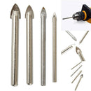 4pcs Porcelain Spear Head Ceramic Tile Glass Marble Drill Bits Set 4/6/8/10mm