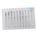 Electric Nail Art Drill Bit Set 3/32'' Manicure DIY File Head Cleaning Brush