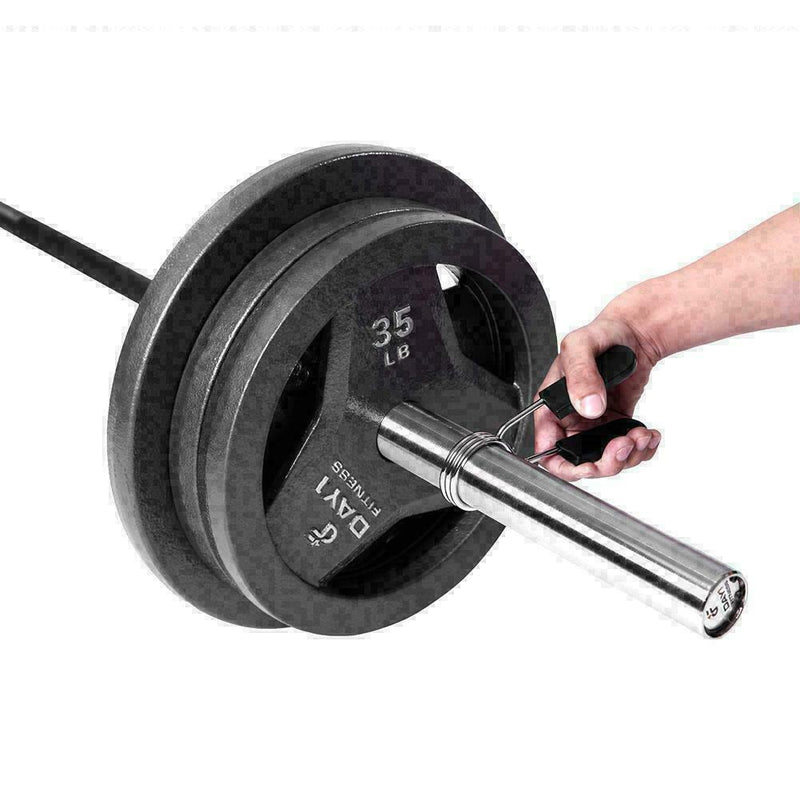 30mm 2pcs  fitness dumbbell bar general barbell bar clip clip spring preven M5Y0