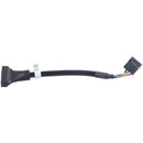 Black USB 2.0 9 Pin Female to USB 3.0 20 Pin Male Cable Adapter Connector