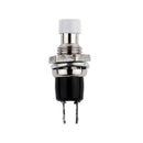 10x Metal 220V PBS-110 ON/OFF Push button Mini Lockless Momentary Switch White