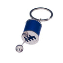 2x Chrome Painting Gear Box Shifter Shape Key Chain Fob Ring Keychain Blue