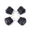4x Waterproof ON/OFF Car 12V Round Rocker Dot Boat LED Light Toggle Switch B F3C