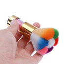 Professional Nail Art Dust Brush Nail Beauty Cleaning Makeup Brush(Pink)