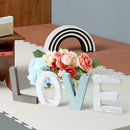 Wooden Village Retro LOVE Letter Ornaments Table Desk Decor Home Supplies