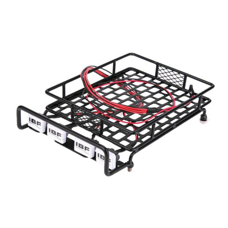 RC 1/10 Metal Roof Rack w/ Square LED Light for Redcat Buggy  Truck
