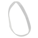 100 x Looking Hair elastics Deely Rubbers' White Transparent 2mm