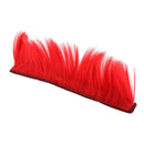 Motorcycle Adhesive Helmet Mohawk Hair Patches Skinhead Costumes Wig Red