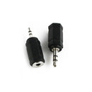 2pcs 2.5mm to 3.5mm Stereo Earphone Audio Adapter Connector for Cable