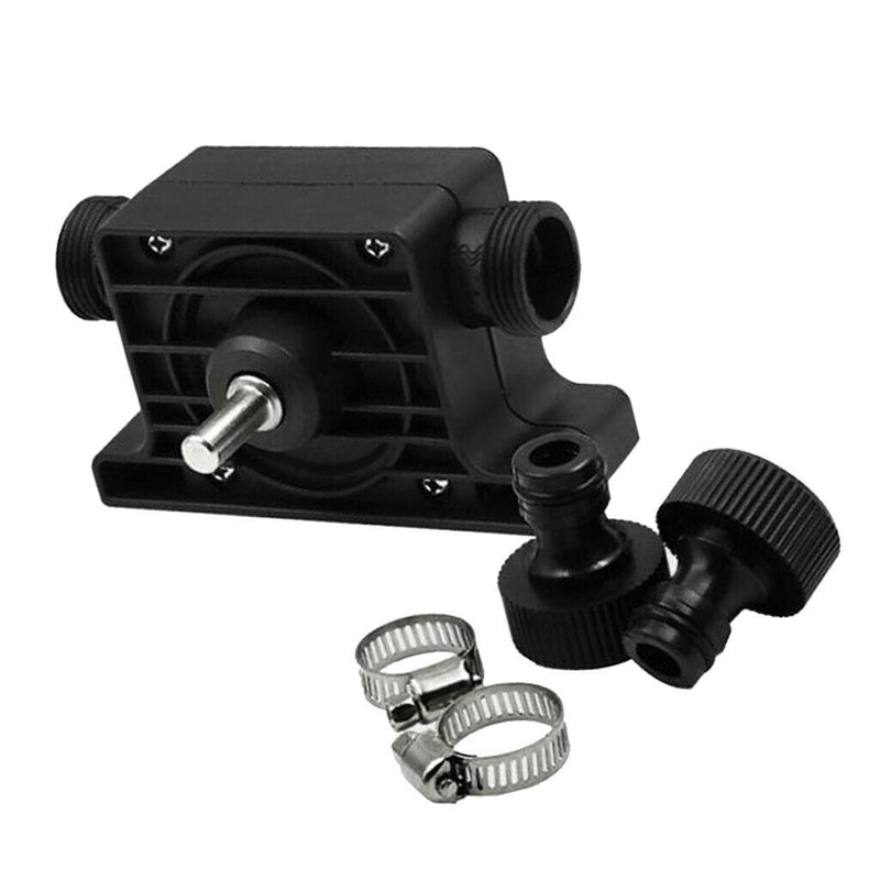 3 Set 8mm Shank Plastic Self Priming Water Drill Pump with Hose Clamps for