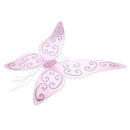 2pcs Girls Glitter Pink Butterfly Wing Fairy Princess Party Fancy Dress Gift