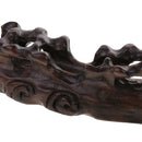 Bow Chinese Wooden Brush Holder Holder Carved Art