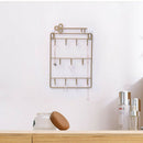 Iron Wall Mounted Hooks 11 Hangers Decorative Key Holder Coat Hat Rack Home N6V9