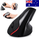 2.4G Wireless Ergonomic Design Vertical Optical Wrist Healthy Healing Mouse AU