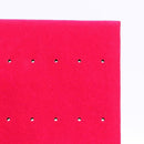 Necklace Display Board Jewelry Earrings Stand Bracelet Showcase (Rose Red)