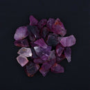100G Natural Purple Fluorite Quartz Crystal Octahedrons Tumbled Stone Rock
