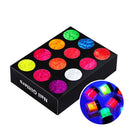 12 Boxes Christmas Luminous Nail Powder Tips Decoration Glitter Dip Powder