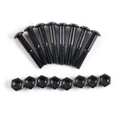 8Pairs Black Carbon Steel  31mm MS3304-1 Skateboard Screws ScooterAccessorieA3C