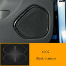 Black Titanium Inner Door Speaker Decoration Cover Trim for Volvo XC60 2018