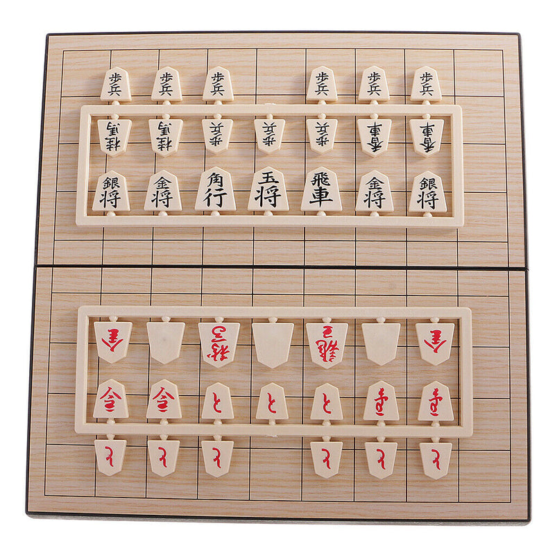 Classic Japanese Chess Game Potable Size With  Folding Checkerboard