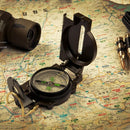 Metal Pocket Army Style Compass Military Camping Hiking Survival Marching N