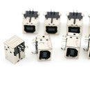 10Pcs USB Female Type-B Port 4-Pin Right Angle PCB DIP Jack Socket&lJ Gn