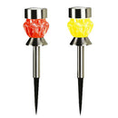 2pcs Solar LED Lamp Outdoor Garden Yard Lawn Ground Light Change Color Lamp A