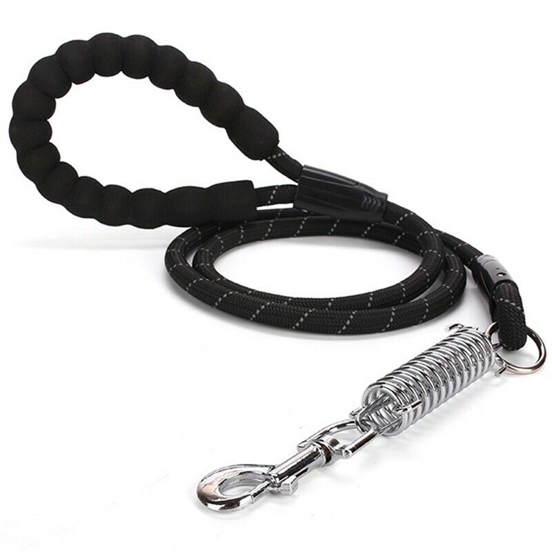 Dog Leash Reflective Comfort pet Lead spring Explosion-proof Round Rope Nyl N3K3
