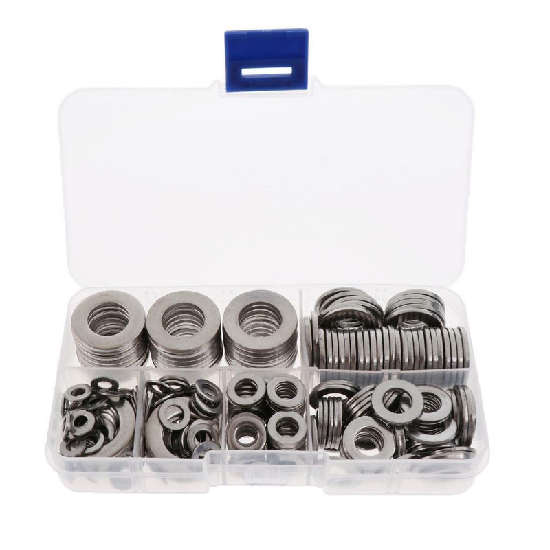 270pcs Copper Alloy Flat Round Washers Assortment Kit - M4 M5 M6 M8 M10 M12