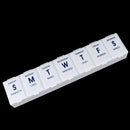 Illiteracy Weekly Pill Box Daily Organiser Medicine Tablet Storage Dispenser