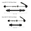 Bike Axle Quick Release Front Rear Bicycle Axle Wheel Hub Fit for Road Bike U8O9