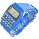 Boys and girls silicone date display electronic watch multifunction calcula