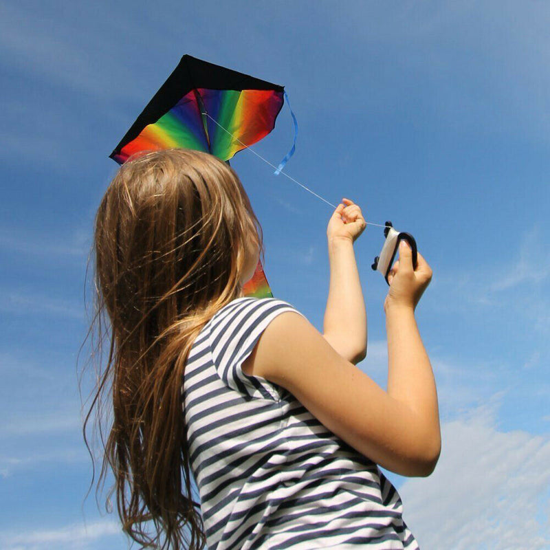 Huge Rainbow Kite For Kids For Outdoor Games Activities Summer Fun Flying Kite