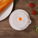 Silicone Cup Cover Cute Small Bean Sprout Heat Resistant Cups Lid (Orange) A